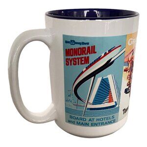 Walt Disney World Parks Poster Art Attractions Tomorrowland Ceramic Coffee Mug